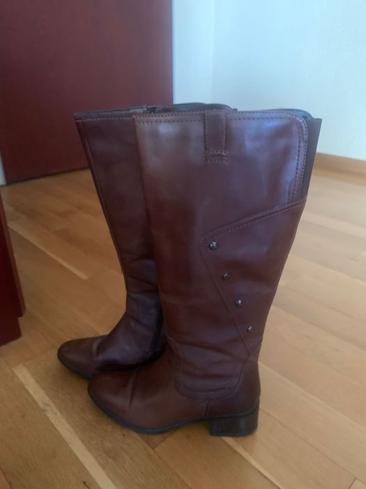 Дамски ботуши от естествена кожа