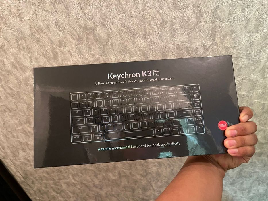 Keychrone k3 blue switch rgb новая