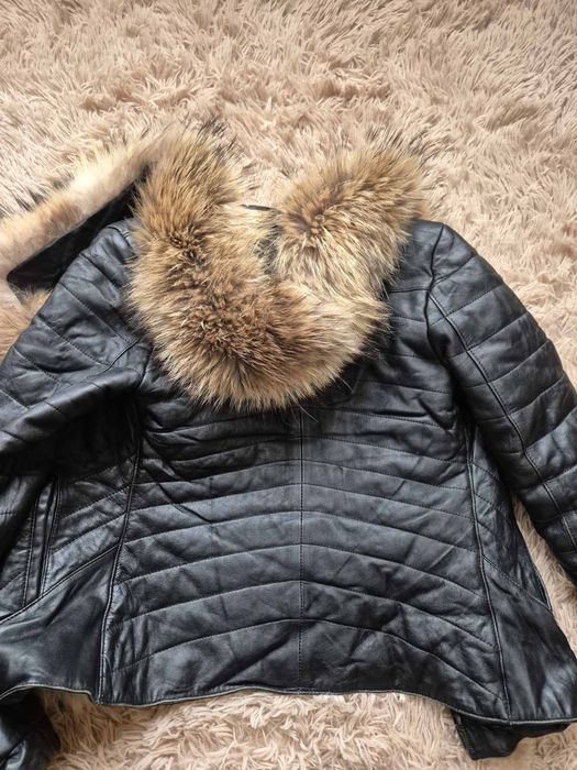 Дамско яке естествена кожа