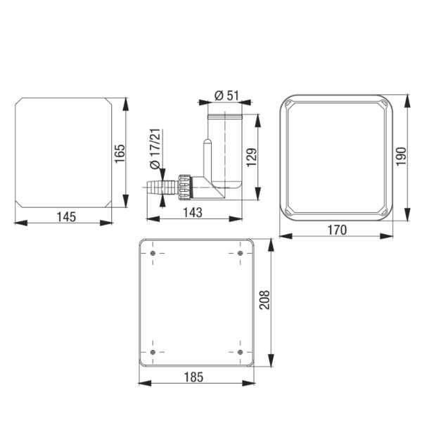 Сифон за климатик за конденз за вграждане
