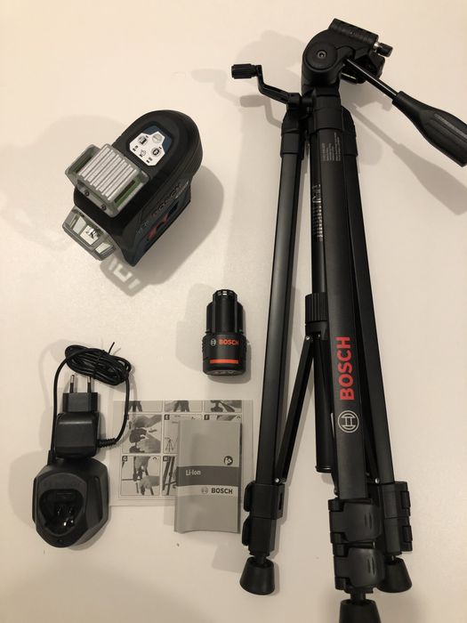 Nivela Laser Bosch GLL 3-80 CG laser verde 360 grade