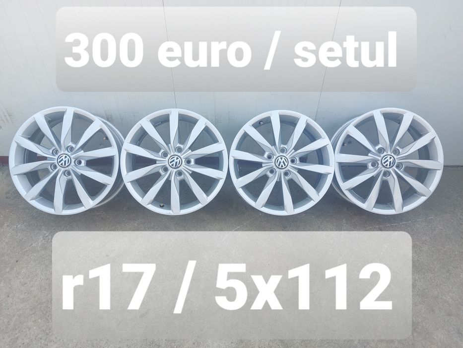 Jante aluminiu ORIGINALE r17 / Vw Audi Skoda Seat / 5x112