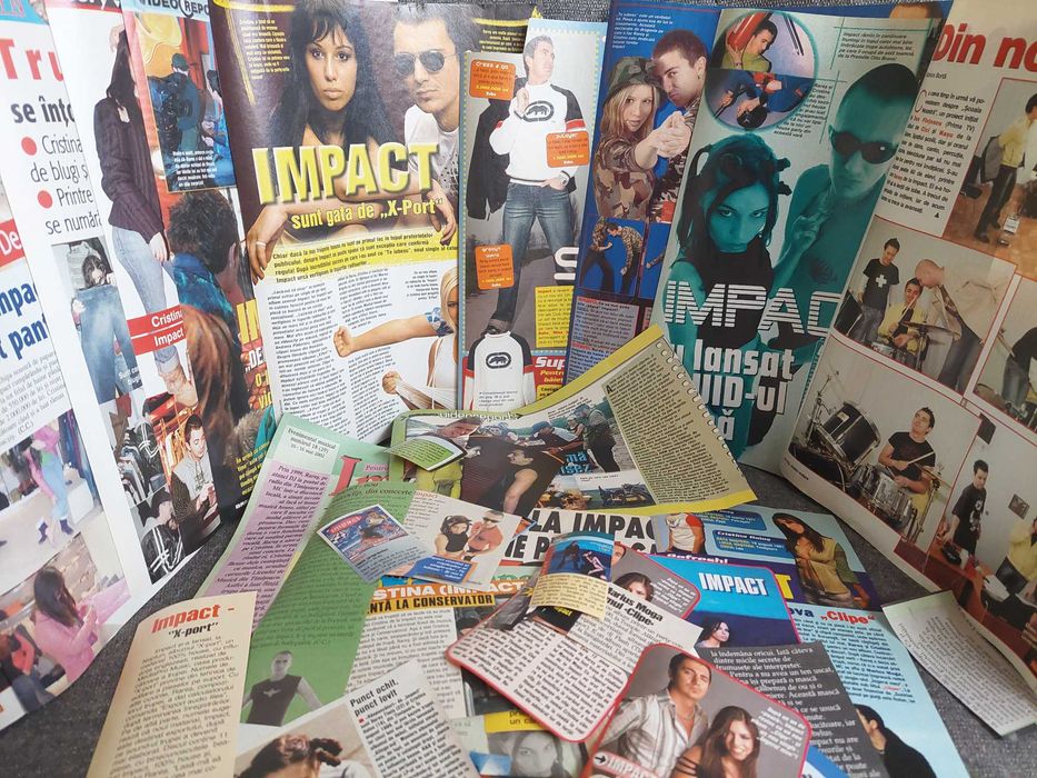 Colectie de articole cu trupa Impact