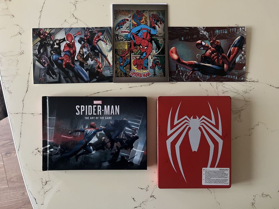 Marvel Spider-Man Special Edition Steelbook/Art book/Пощенски картички