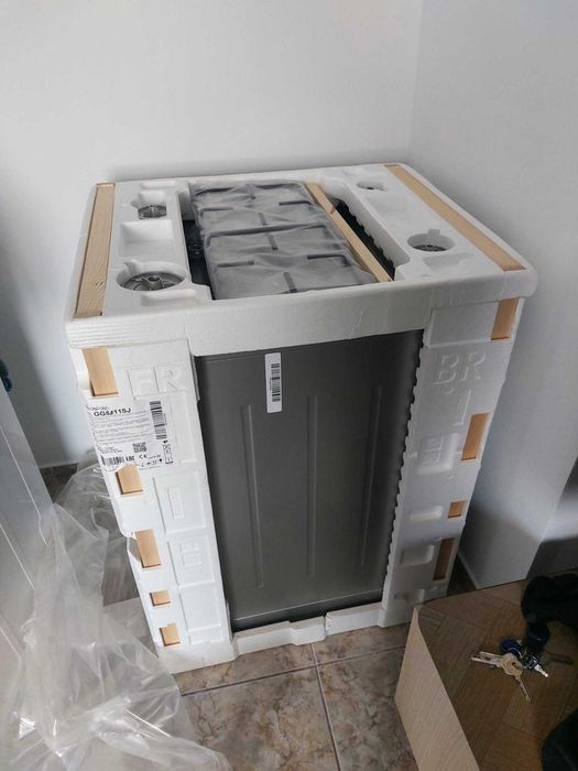 Aragaz Gorenje, 4 arzătoare gaz, Gri/Inox - NOU/SIGILAT