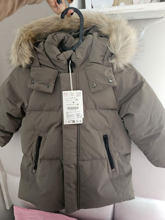 Детско яке Зара от пух размер 104