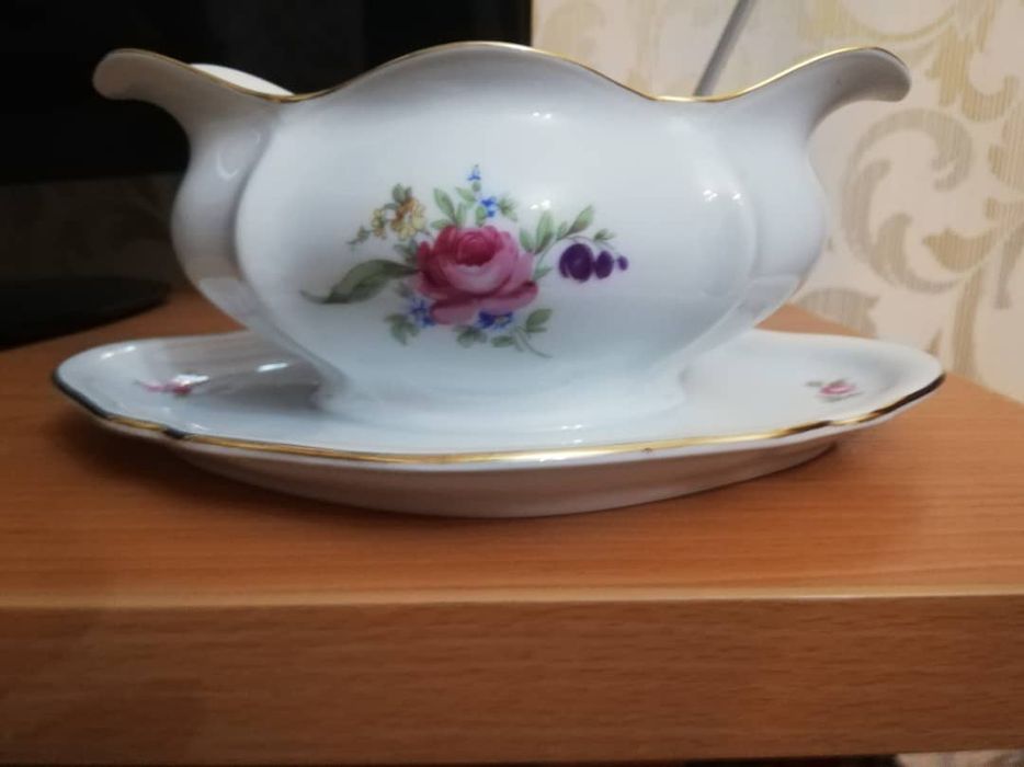 Соусница большая "Мейсенский букет"