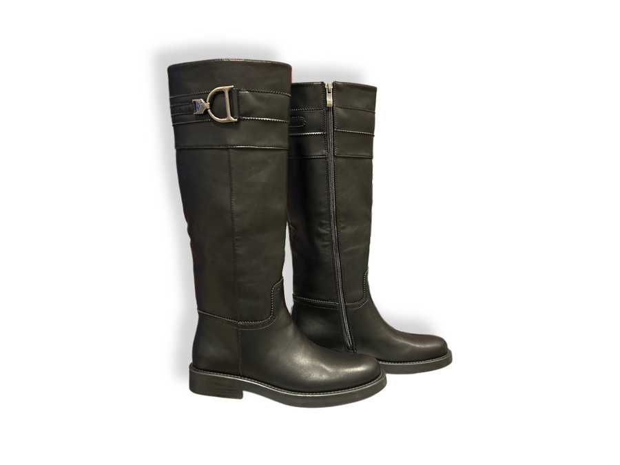 Дамски високи ботуши  в черно-ПРОМОЦИЯ