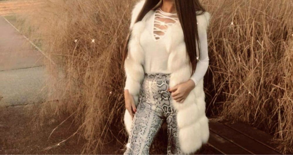 Vesta blana naturala