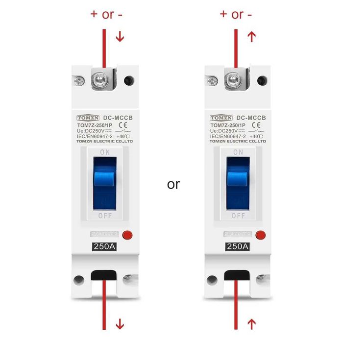 Siguranta MCCB DC 160A pentru PV si baterii LiFePo4