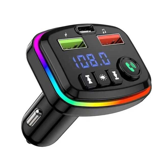 FM трансмитер Блутут Digital One SP00968 M14  BTv.5.0 2xUSB TypeC 3.1A