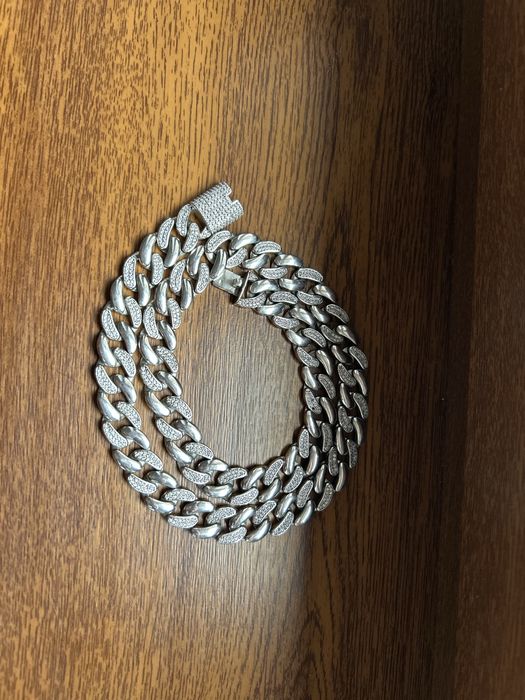 Lant cuban argint 925