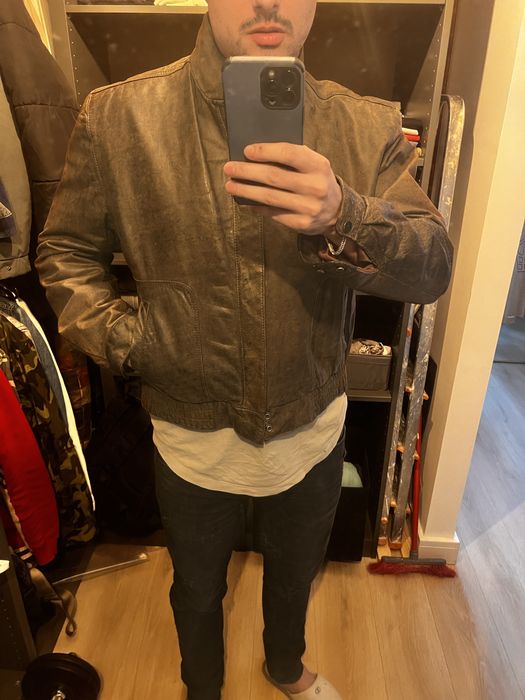 Geaca de piele marimea M/L toamna-iarna