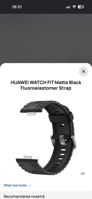 Curea Huawei Watch Fit Matte Black
