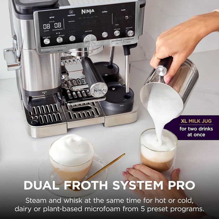 Комбинирана Кафемашина 3-в-1 Ninja Luxe Café Pro ES701EU Кафеавтомат (Еспресо, Филтър, Cold Brew)
