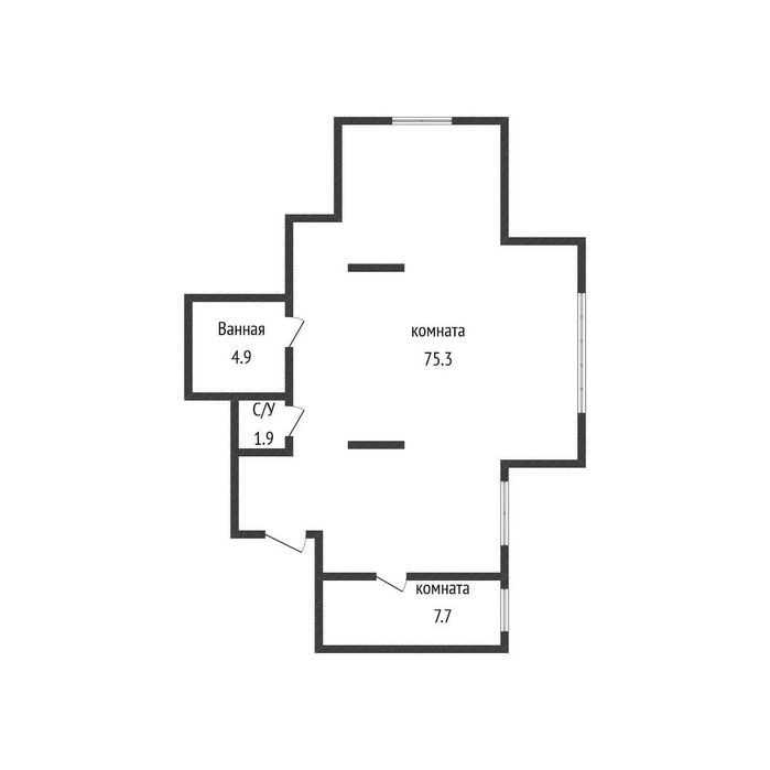 2-комнатная Аль-Фараби 3