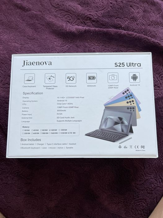 Планшет Jiaenova S25 Ultra 10.1"