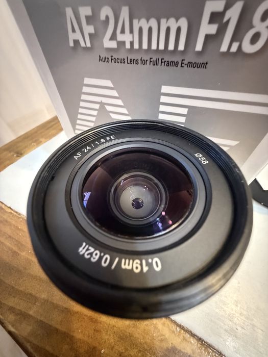 Obiectiv foto video samyang 24mm f1.8 FE E mount AF