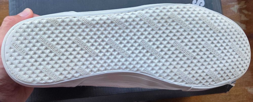 Високи, бели, мъжки маратонки Pull&Bear