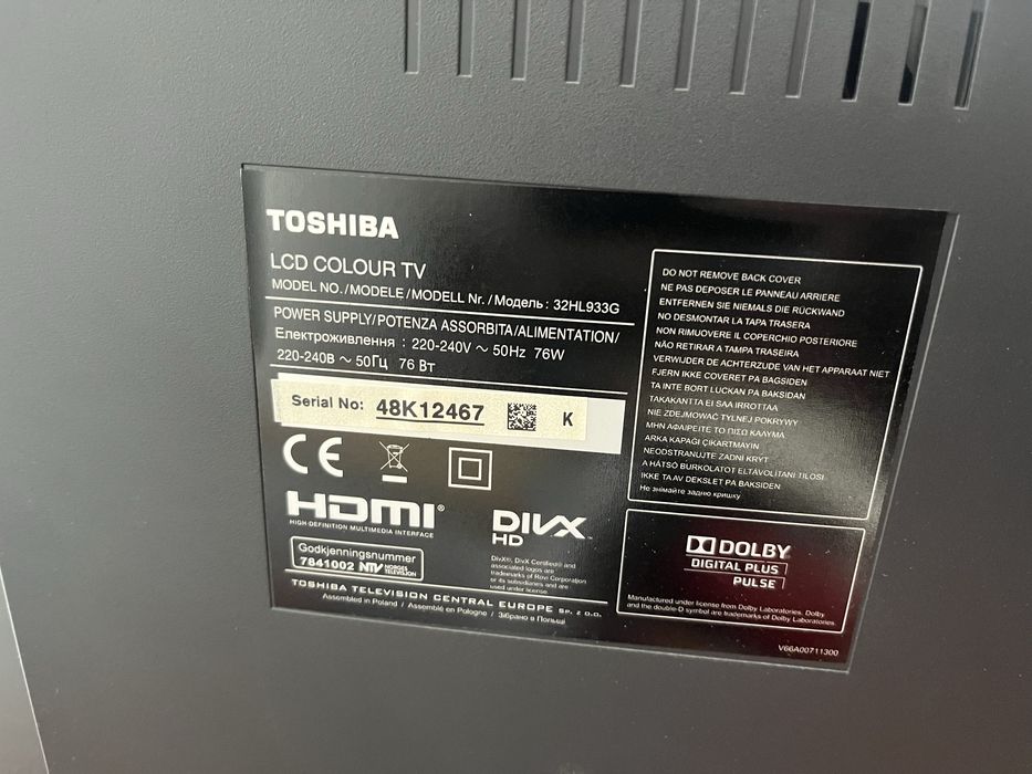 Тoshiba 32 HL933G телевизор