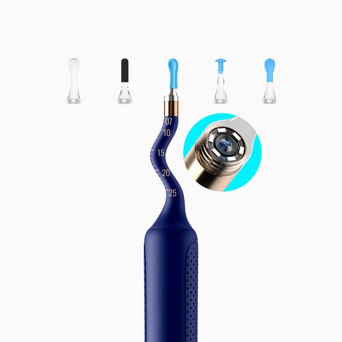 Bebird EarSight Plus – смарт комплект за почистване/преглед на уши,бял