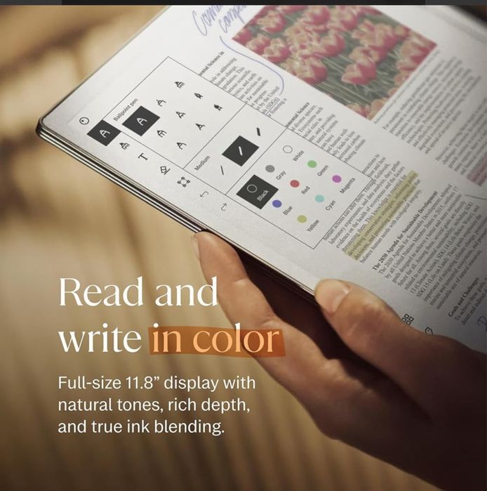 reMarkable Paper Pro + Marker Plus + Book Folio Polymer Weave Gray