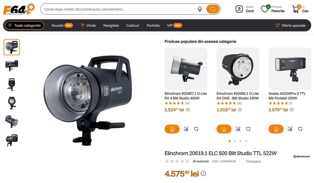 Blitz studio Elinchrom ELC500