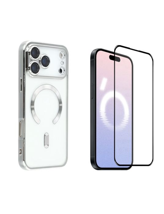 Husa Wireless Luxury + Folie Sticla Iphone 17/17 AIR/17 PRO/17 PRO MAX