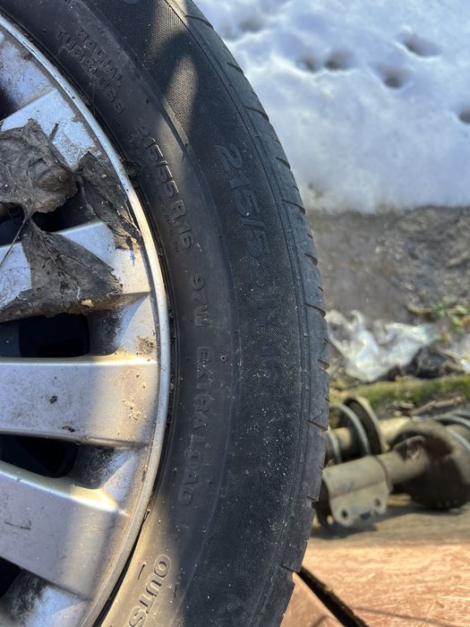 Cauciucuri Continental 215/55/16 cu jante tabla vw