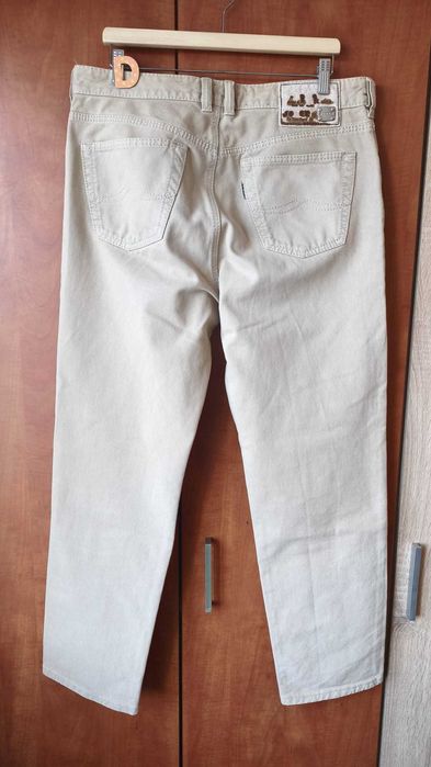 blugi Jocker,	talie 36,	lungime 32,	fermoar,	sand grey