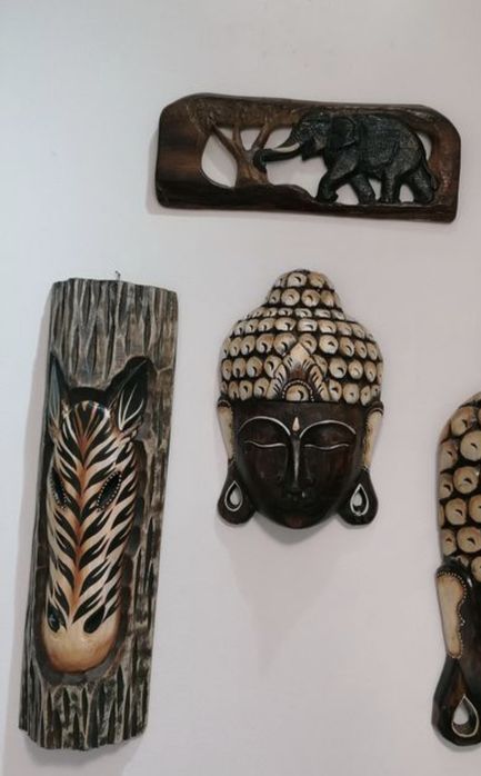 Пана стенни дърворезба