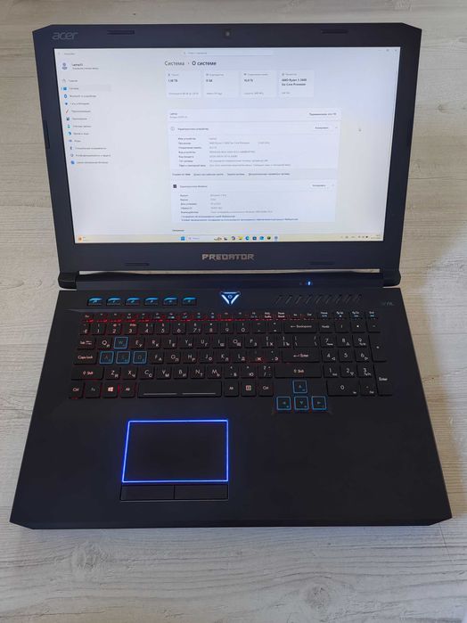 Ноутбук  Acer Predator Helios 500 (PH517-61)