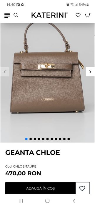 Geanta de piele noua