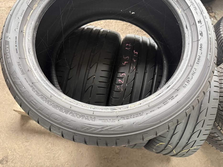 4x Anvelope Vara 245/40 R17 cu 225/45 R17 runflat - Bridgestone Potenz