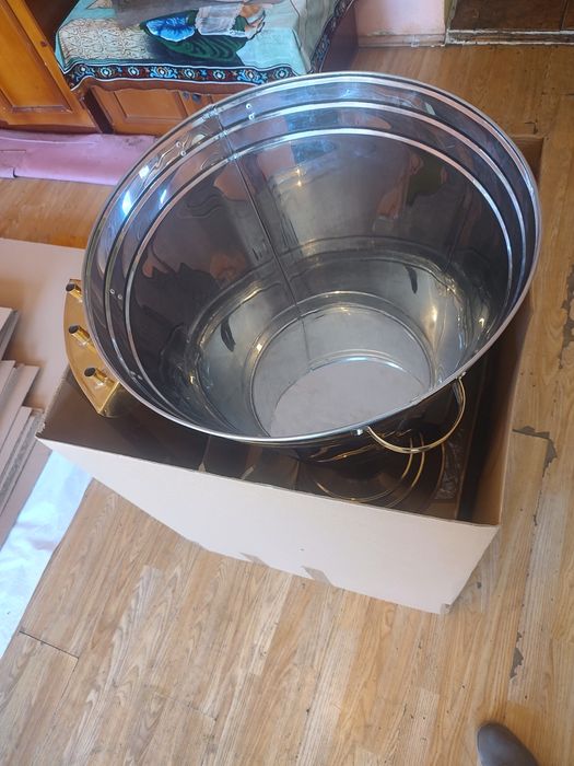 Cristelniță botez inox auriu