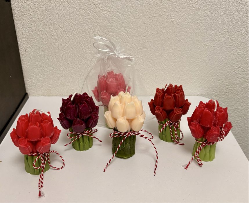 Martisoare lumanari lalele