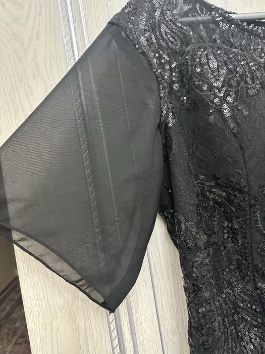 вечерние платья длинный черный