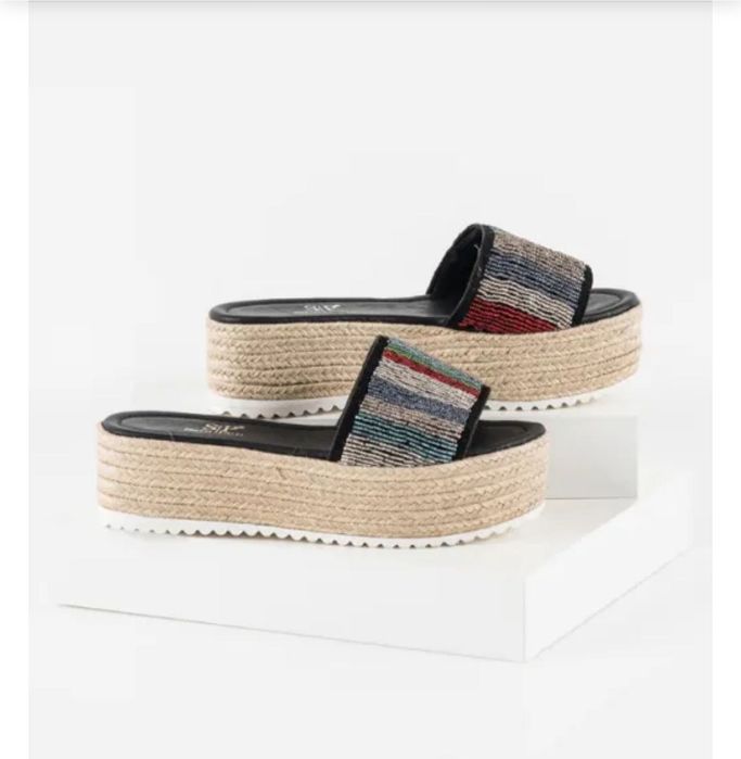 Дамски чехли Sara Pen естествена кожа