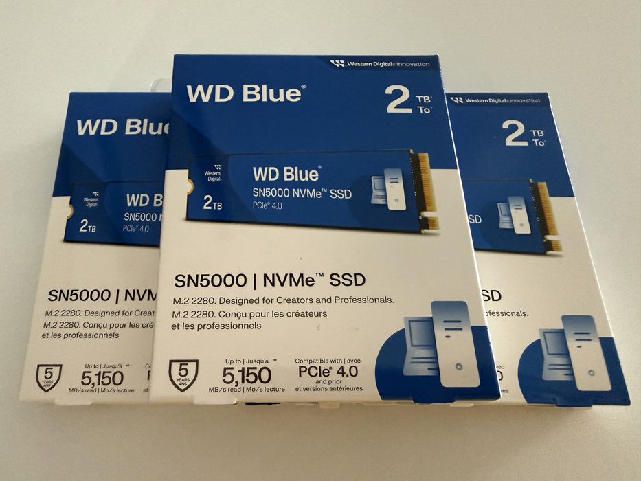 SSD 2TB NVME Western Digital SN500 Pci 4.0 Sigilat