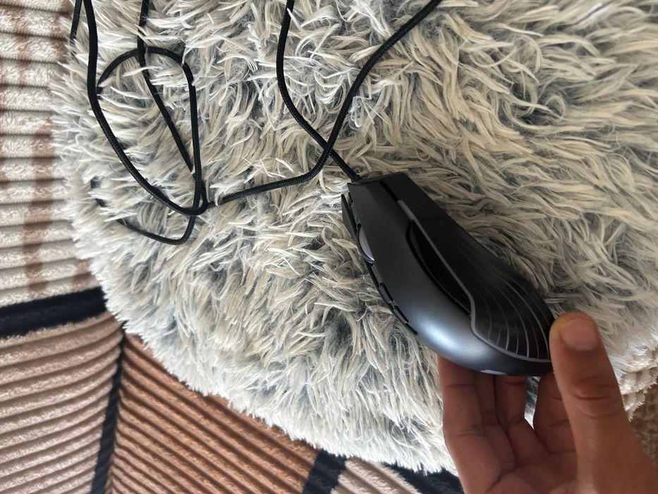 Геймърски комплект: Бяла компактна клавиатура HXSJ 60% + Мишка Fury Hustler RGB (Може и поотделно)