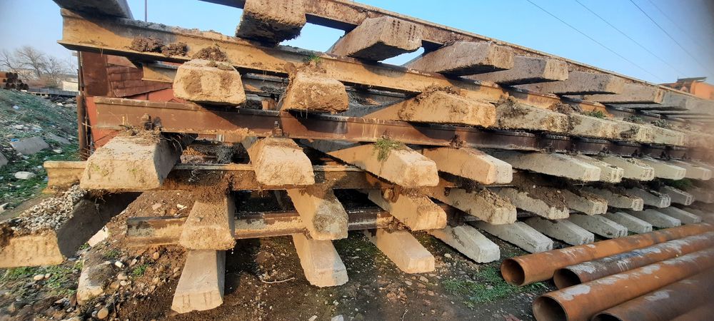 Ж.Д рельсы комплект с шпаламы