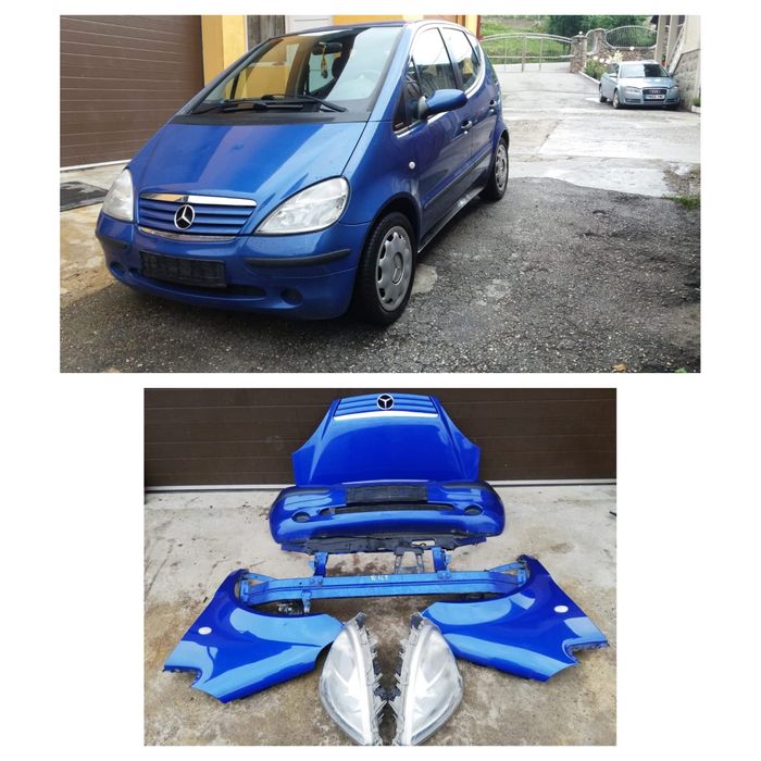 Bot bara capota aripa far mercedes a class w168 a170 cdi albastru 933