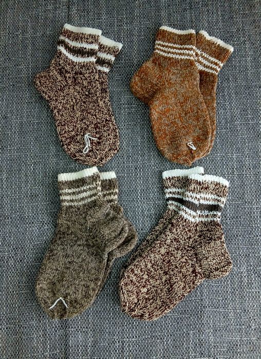 4 Perechi Sosete Groase de Iarna Crosetate Manual Marimea 43-46