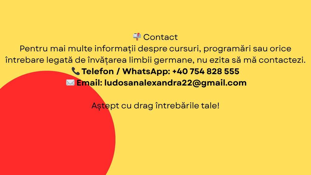 Cursuri Online Limba Germana