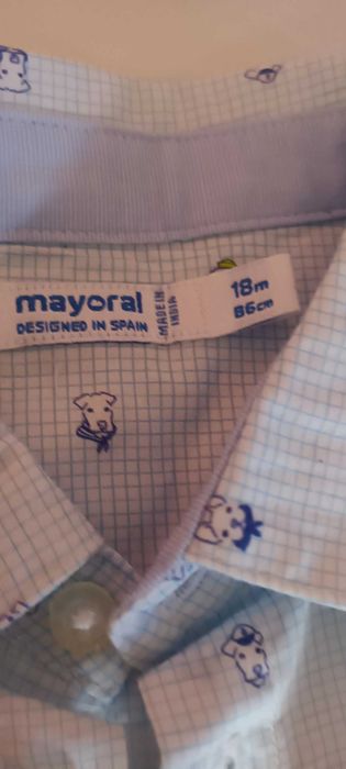 camasa noua  marime 86 Mayoral
Si bretele rosii Chicco