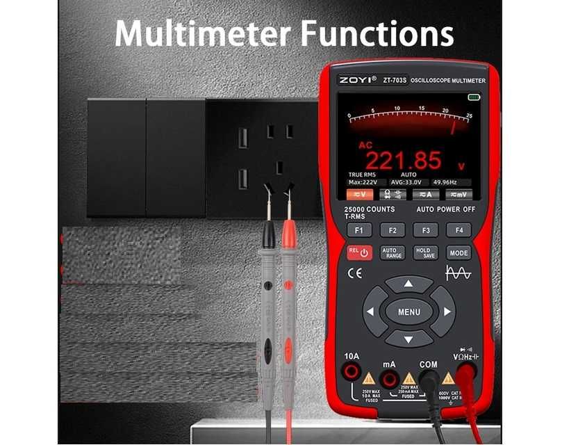 ZT703S osciloscop multimetru generator de functii canal dublu 50MHz