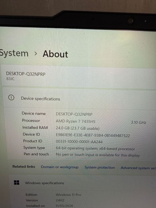 Lenovo LOQ 15ARP9 Amanet BKG