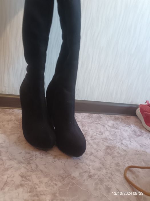 Продам сапоги зимние замшевые