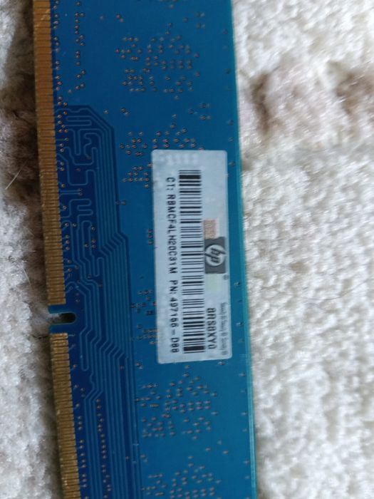 RAM Memorii 4 GB DDR3 Crucial plus 1GB HP DDR3