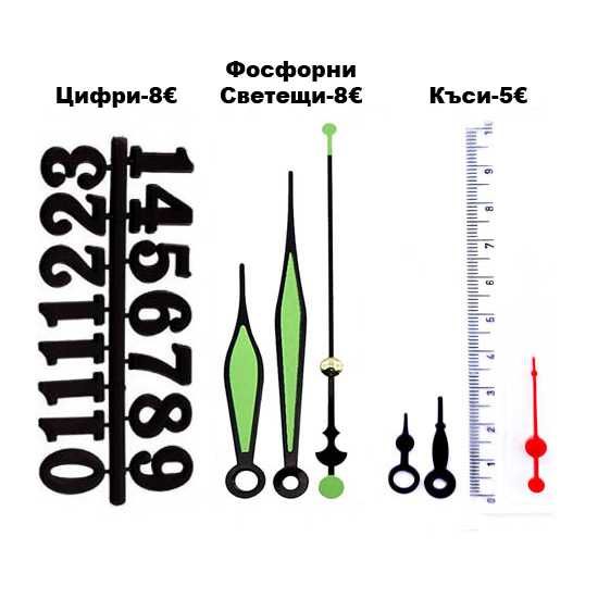 БЕЗШУМЕН плавен плаващ МЕХАНИЗЪМ ЗА СТЕНЕН ЧАСОВНИК.резервни механизми